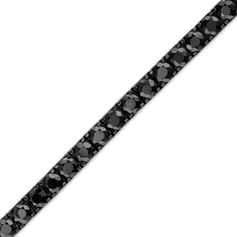 Vera Wang Men 3.0mm Black Spinel Tennis Bracelet in Sterling Silver with Black Ruthenium|Peoples Jewellers