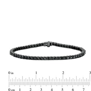 Vera Wang Men 3.0mm Black Spinel Tennis Bracelet in Sterling Silver with Black Ruthenium