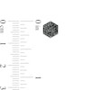 Thumbnail Image 3 of Vera Wang Men 0.37 CT. T.W. Hexagonal Black Multi-Diamond Stud Earrings in Sterling Silver and Black Ruthenium