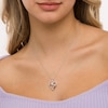 Thumbnail Image 2 of Black Enhanced and White Diamond Accent Heart Pendant in Sterling Silver