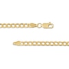 Thumbnail Image 3 of 3.5mm Curb Chain Necklace in Hollow 10K Gold – 22"
