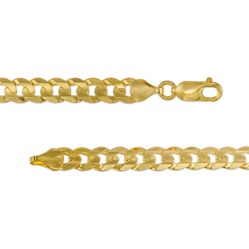 7.0mm Curb Chain Necklace in Solid 14K Gold – 24"