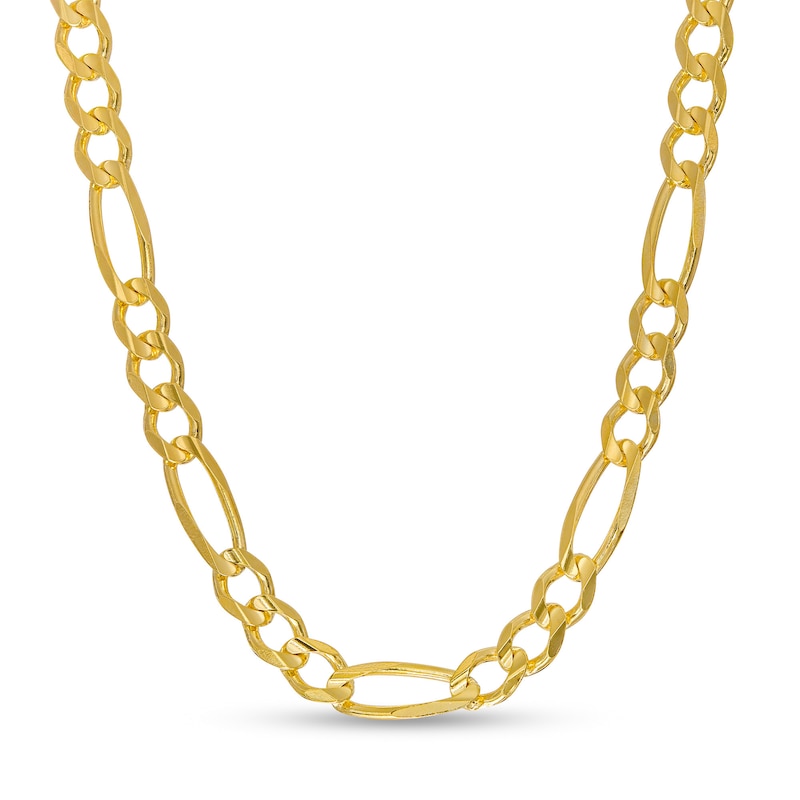 4.7mm Figaro Chain Necklace in Solid 14K Gold – 24"|Peoples Jewellers