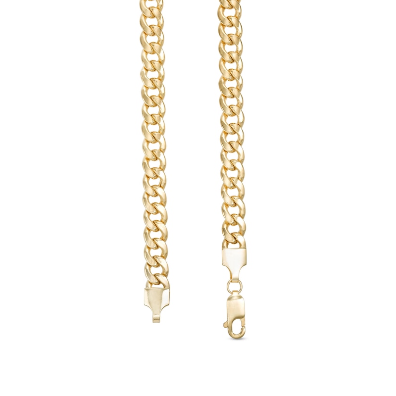 Main Image 3 of 5.5mm Cuban Curb Necklace in Hollow 10K Gold – 22"