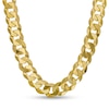 Thumbnail Image 0 of 10.3mm Flat Curb Chain Necklace in Solid 10K Gold – 22"