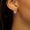 Thumbnail Image 2 of 0.04 CT. T.W. Diamond Flame Stud Earrings in Sterling Silver