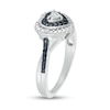 Thumbnail Image 3 of Diamond Accent Double Heart-Shaped Frame Twist Shank Ring in Sterling Silver