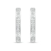Thumbnail Image 2 of Diamond Accent Hoop Earrings in Sterling Silver