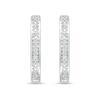 Thumbnail Image 3 of Diamond Accent Hoop Earrings in Sterling Silver