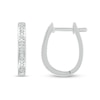 Thumbnail Image 3 of Diamond Accent Hoop Earrings in Sterling Silver
