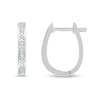 Thumbnail Image 4 of Diamond Accent Hoop Earrings in Sterling Silver
