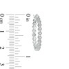 Thumbnail Image 5 of Diamond Accent Zig-Zag Hoop Earrings in Sterling Silver