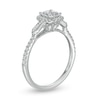 Thumbnail Image 2 of Emmy London 0.80 CT. T.W. Certified Princess-Cut Diamond Frame Collar Engagement Ring in 18K White Gold (F/VS2)