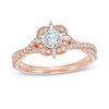 Thumbnail Image 0 of Emmy London 0.90 CT. T.W. Certified Diamond Ornate Frame Engagement Ring in 18K Rose Gold (F/VS2)