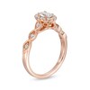 Thumbnail Image 2 of Emmy London 0.60 CT. T.W. Certified Oval Diamond Frame Vintage-Style Engagement Ring in 18K Rose Gold (F/VS2)