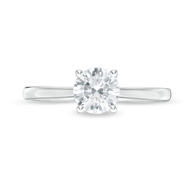 Emmy London 0.99 CT. T.W. Certified Diamond Solitaire Engagement Ring in 18K White Gold (F/VS2)