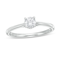 Emmy London 0.52 CT. T.W. Certified Diamond Solitaire Engagement Ring in 18K White Gold (F/VS2)