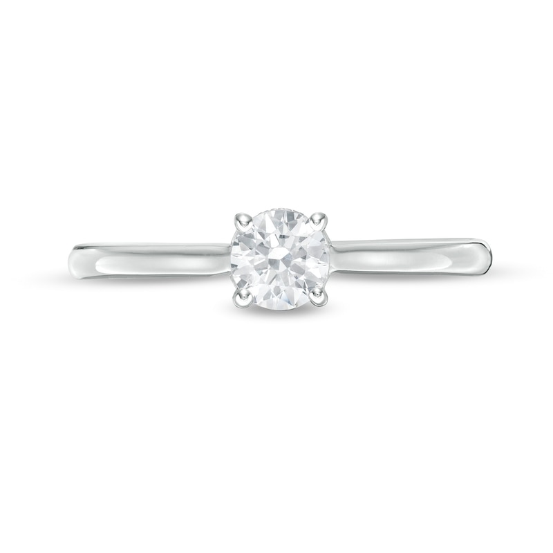 Emmy London 0.52 CT. T.W. Certified Diamond Solitaire Engagement Ring in 18K White Gold (F/VS2)