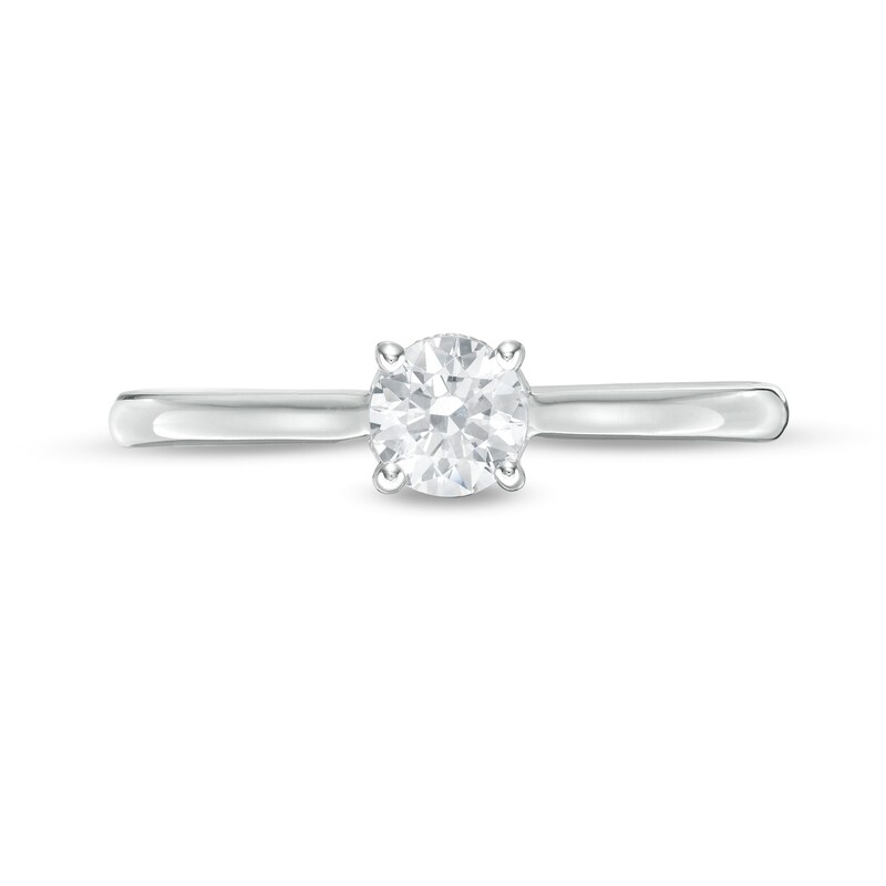 Main Image 4 of Emmy London 0.52 CT. T.W. Certified Diamond Solitaire Engagement Ring in 18K White Gold (F/VS2)