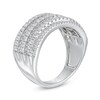 Thumbnail Image 2 of 1.00 CT. T.W. Diamond Multi-Row Colosseum Anniversary Ring in 10K White Gold