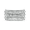 Thumbnail Image 3 of 1.00 CT. T.W. Diamond Multi-Row Colosseum Anniversary Ring in 10K White Gold