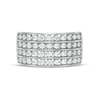 Thumbnail Image 4 of 1.00 CT. T.W. Diamond Multi-Row Anniversary Ring in 10K White Gold