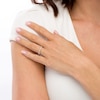 Thumbnail Image 1 of 0.10 CT. T.W. Diamond Vintage-Style Stackable Band in 10K White Gold