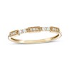 Thumbnail Image 0 of 0.10 CT. T.W. Diamond Vintage-Style Stackable Band in 10K Gold