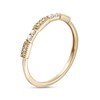 Thumbnail Image 2 of 0.10 CT. T.W. Diamond Vintage-Style Stackable Band in 10K Gold