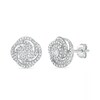 Thumbnail Image 2 of 0.45 CT. T.W. Diamond Pinwheel Stud Earrings in 10K White Gold