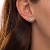 Thumbnail Image 2 of 0.23 CT. T.W. Composite Diamond Circle Stud Earrings in 10K White Gold
