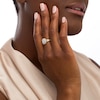 Thumbnail Image 2 of 0.45 CT. T.W. Composite Diamond Double Octagonal Frame Split Shank Ring in 10K Gold