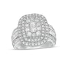 Thumbnail Image 0 of 1.45 CT. T.W. Composite Diamond Double Cushion-Shaped Frame Ring in 10K White Gold