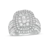 1.45 CT. T.W. Composite Diamond Double Cushion-Shaped Frame Ring in 10K White Gold