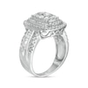 Thumbnail Image 2 of 1.45 CT. T.W. Composite Diamond Double Cushion-Shaped Frame Ring in 10K White Gold
