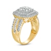 Thumbnail Image 2 of 1.45 CT. T.W. Composite Diamond Double Cushion-Shaped Frame Ring in 10K Gold
