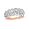 Thumbnail Image 0 of 0.45 CT. T.W. Composite Diamond Scallop Edge Ring in 10K Rose Gold
