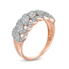 Thumbnail Image 2 of 0.45 CT. T.W. Composite Diamond Scallop Edge Ring in 10K Rose Gold