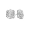 Thumbnail Image 1 of 1.00 CT. T.W. Composite Cushion-Shaped Diamond Frame Stud Earrings in 10K White Gold