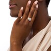 Thumbnail Image 2 of 0.69 CT. T.W. Composite Diamond Rectangular Frame Trio Ring in 10K Rose Gold