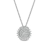 Thumbnail Image 0 of 0.50 CT. T.W. Composite Diamond Frame Sunburst Pendant in 10K White Gold