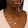 Thumbnail Image 2 of 0.50 CT. T.W. Composite Diamond Frame Sunburst Pendant in 10K White Gold