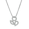 Thumbnail Image 1 of 0.10 CT. T.W. Diamond Multi-Shaped Outline Pendant in Sterling Silver