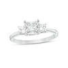Thumbnail Image 0 of 0.50 CT. T.W. Princess-Cut Diamond Past Present Future® Engagement Ring in 10K White Gold