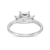 Thumbnail Image 3 of 0.50 CT. T.W. Princess-Cut Diamond Past Present Future® Engagement Ring in 10K White Gold