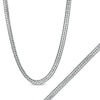Thumbnail Image 1 of 4.8mm Curb Chain Necklace and Bracelet Set in Solid Sterling Silver
