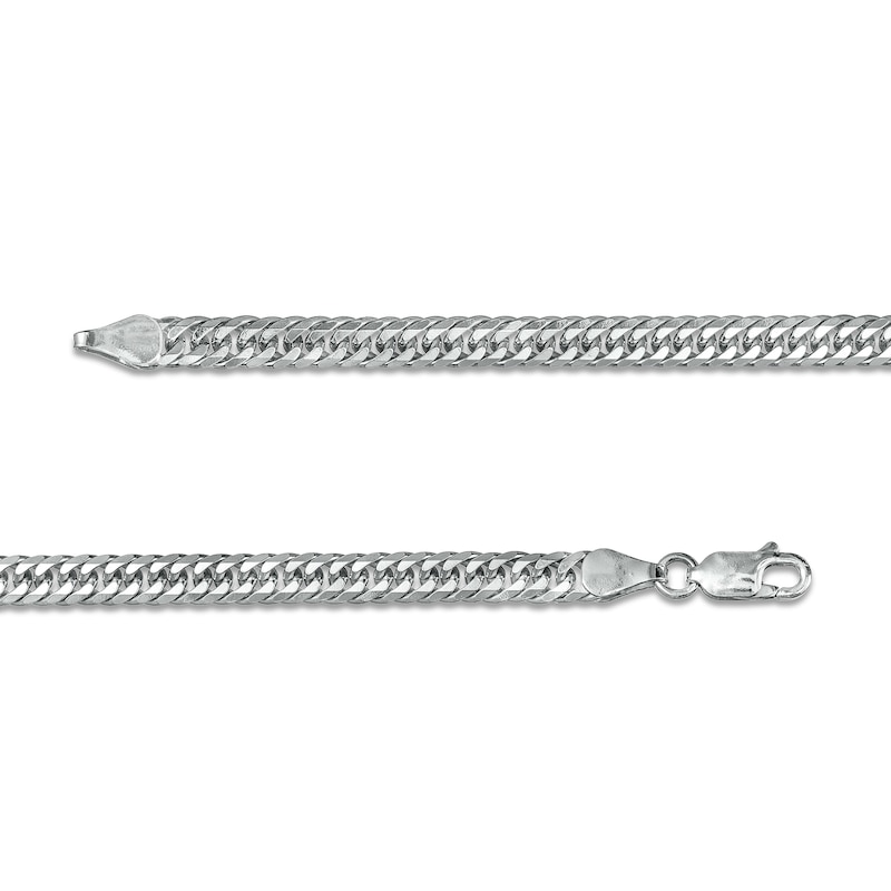 Main Image 3 of 4.8mm Curb Chain Necklace and Bracelet Set in Solid Sterling Silver