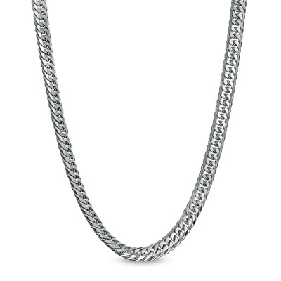 4.8mm Curb Chain Necklace and Bracelet Set in Solid Sterling Silver