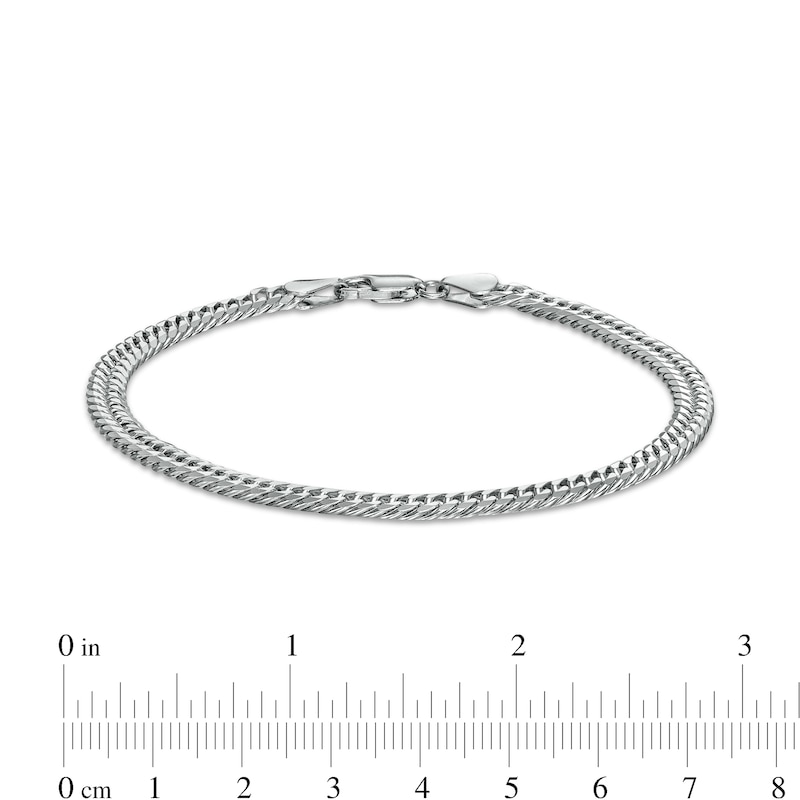 Main Image 5 of 4.8mm Curb Chain Necklace and Bracelet Set in Solid Sterling Silver