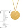 Thumbnail Image 3 of Etched Sentiments "HOPE", "FAITH", "LOVE" and "FAMILY" Medallion Pendant in 10K Gold